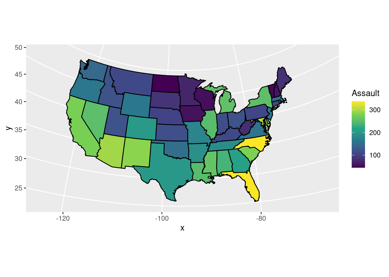 With a diverging color scale